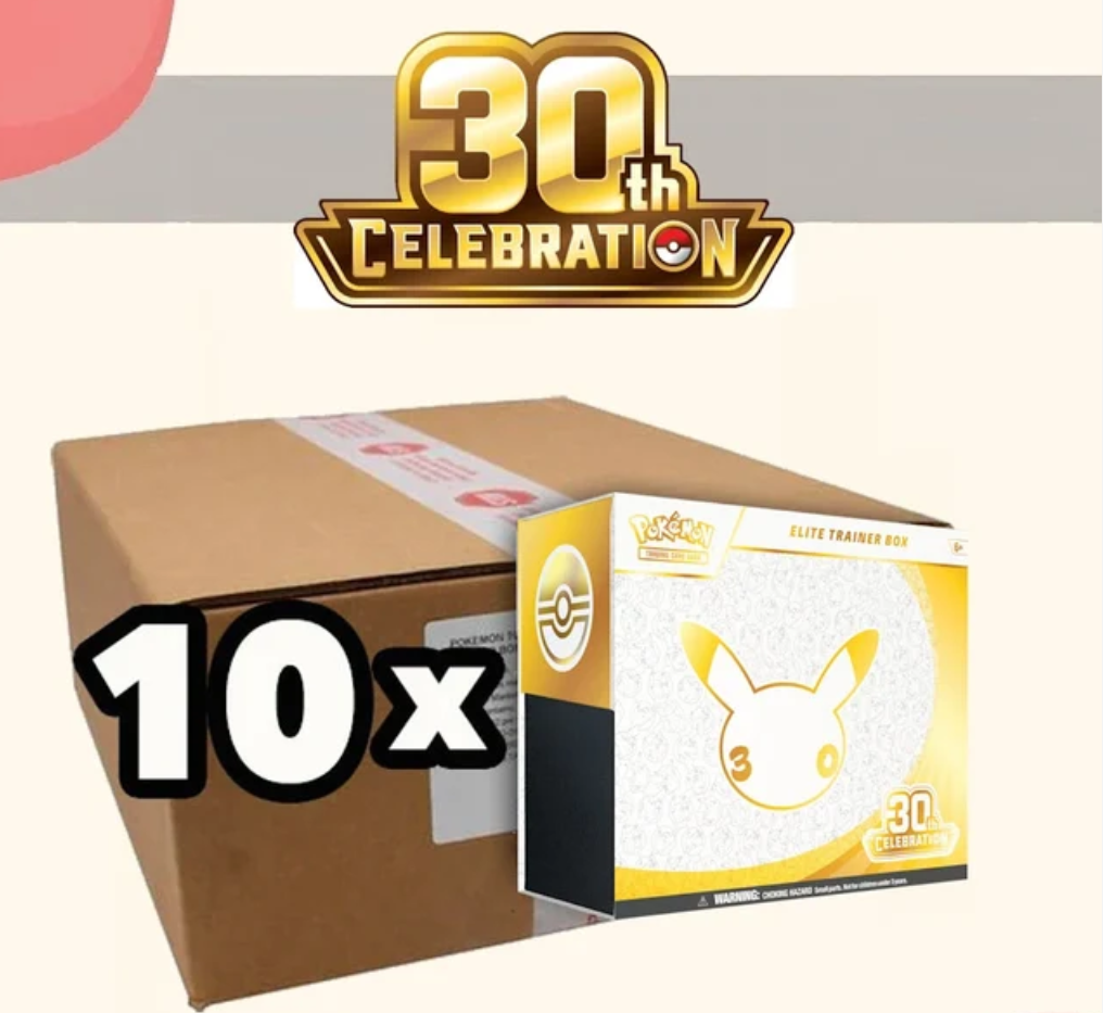 [Pre-Sale] Pokémon - TCG - 30th Celebration Elite Trainer Box Sealed Case