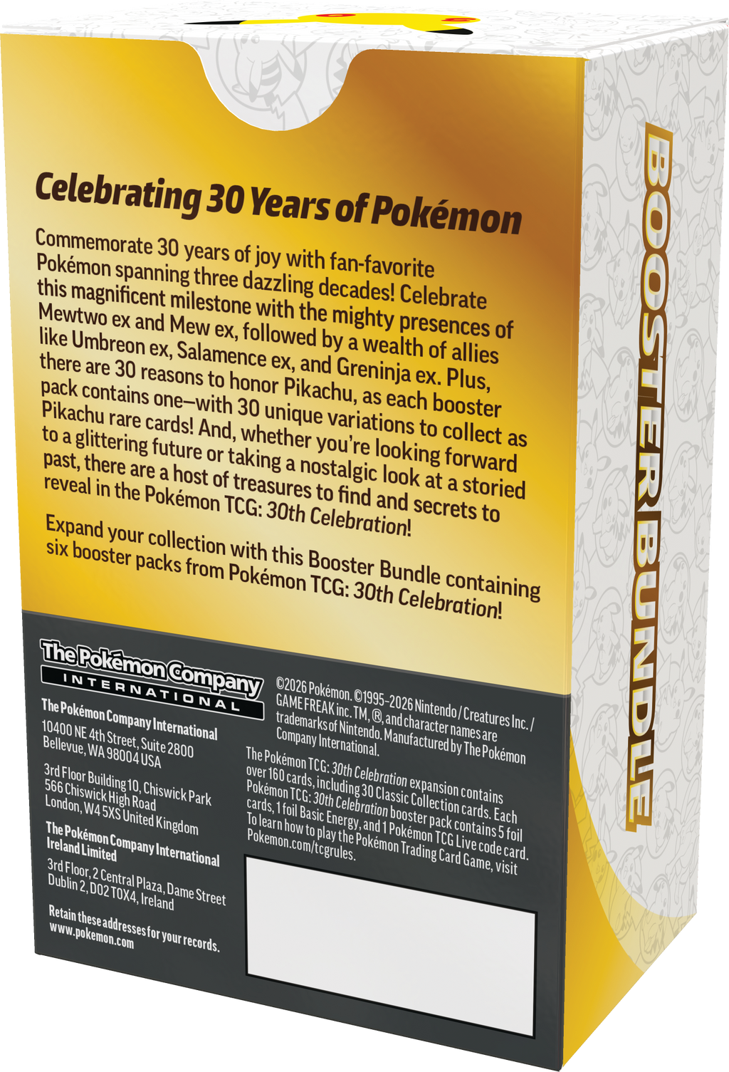 30th Celebration - Booster Bundle (PREVENTA)